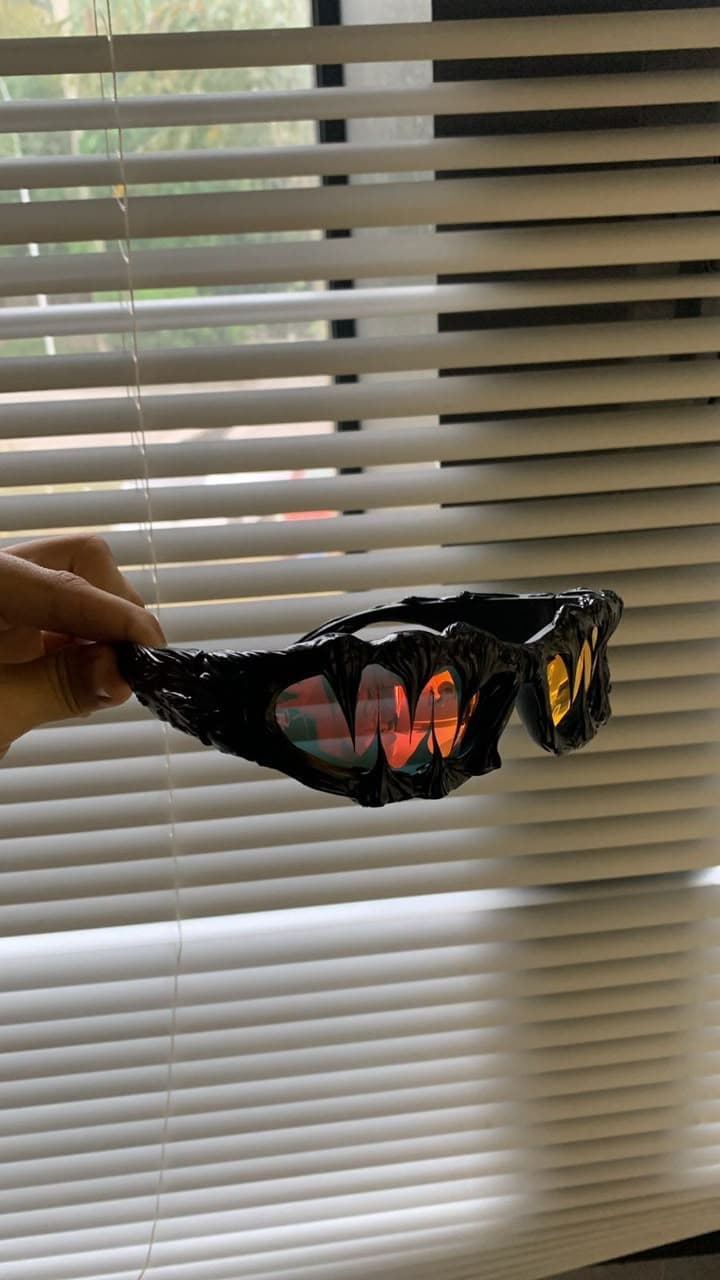 Molten Shield Sunglasses — black
